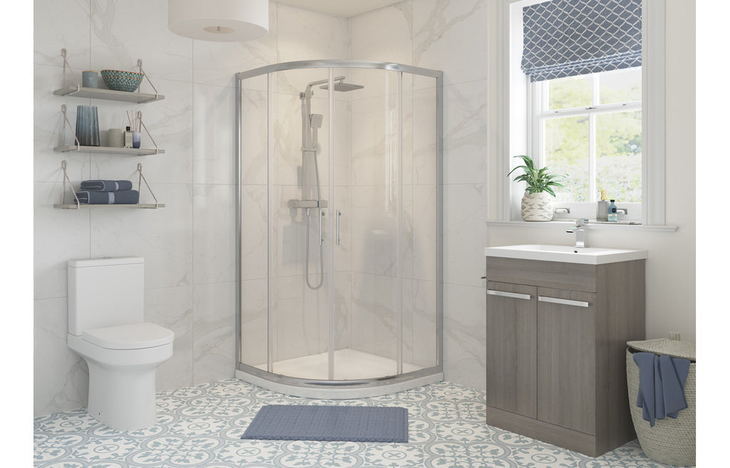 HOTT101428 - Venlo 900mm 2 Door Quadrant - Chrome image