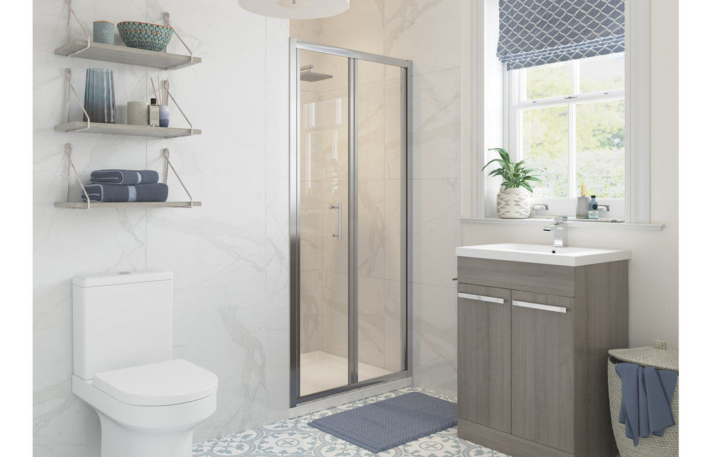 HOTT101406 - Venlo 800mm Bi-fold Door - Chrome image