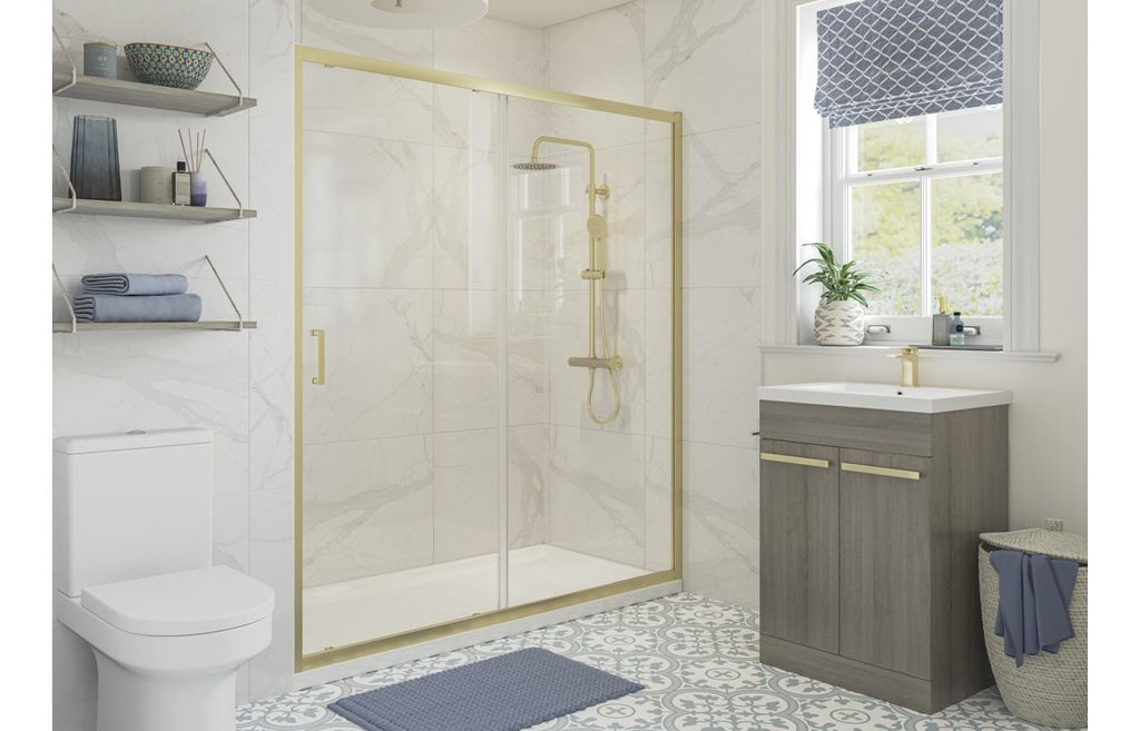 HOTT107506 - Venlo 1000mm Sliding Door - Brushed Brass image