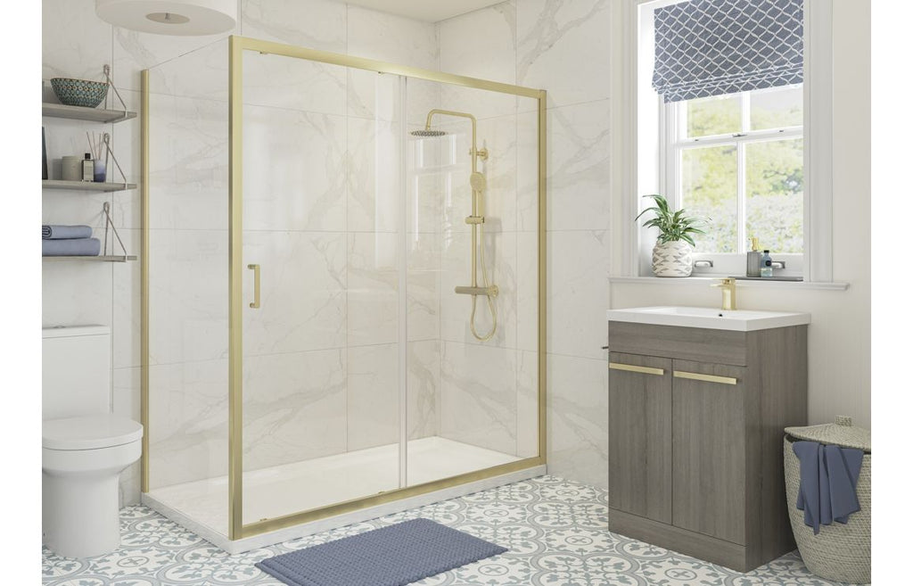 HOTT107510 - Venlo 800mm Side Panel - Brushed Brass image