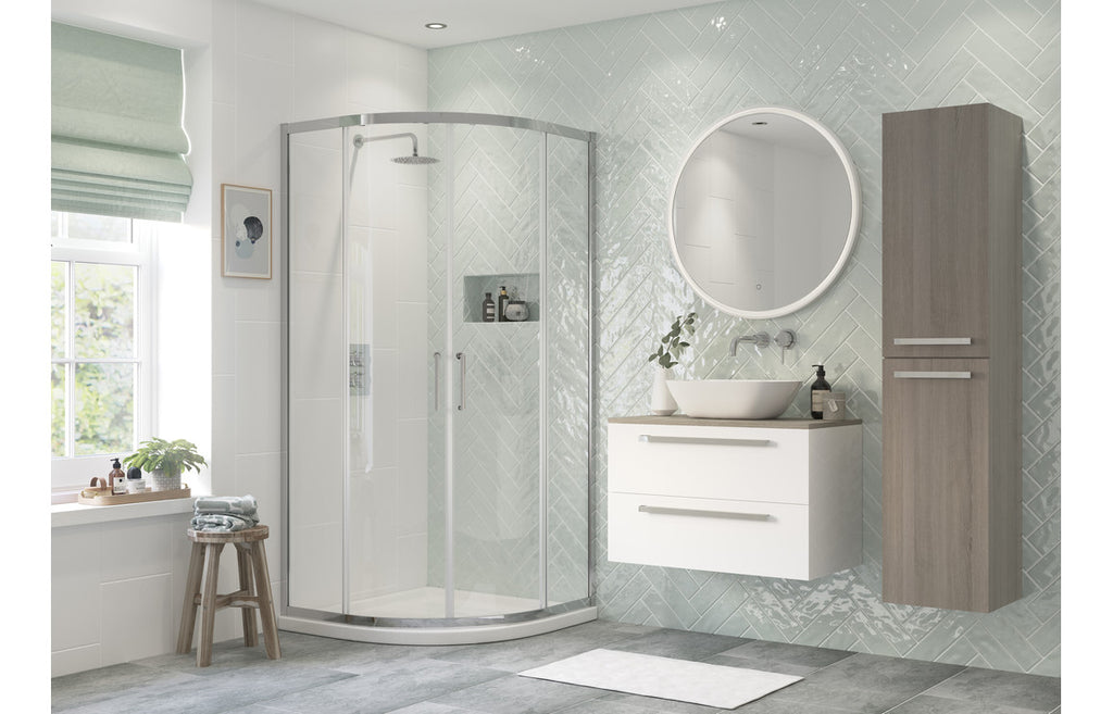 HOTT101459 - Elva 1000mm 2 Door Quadrant - Chrome image