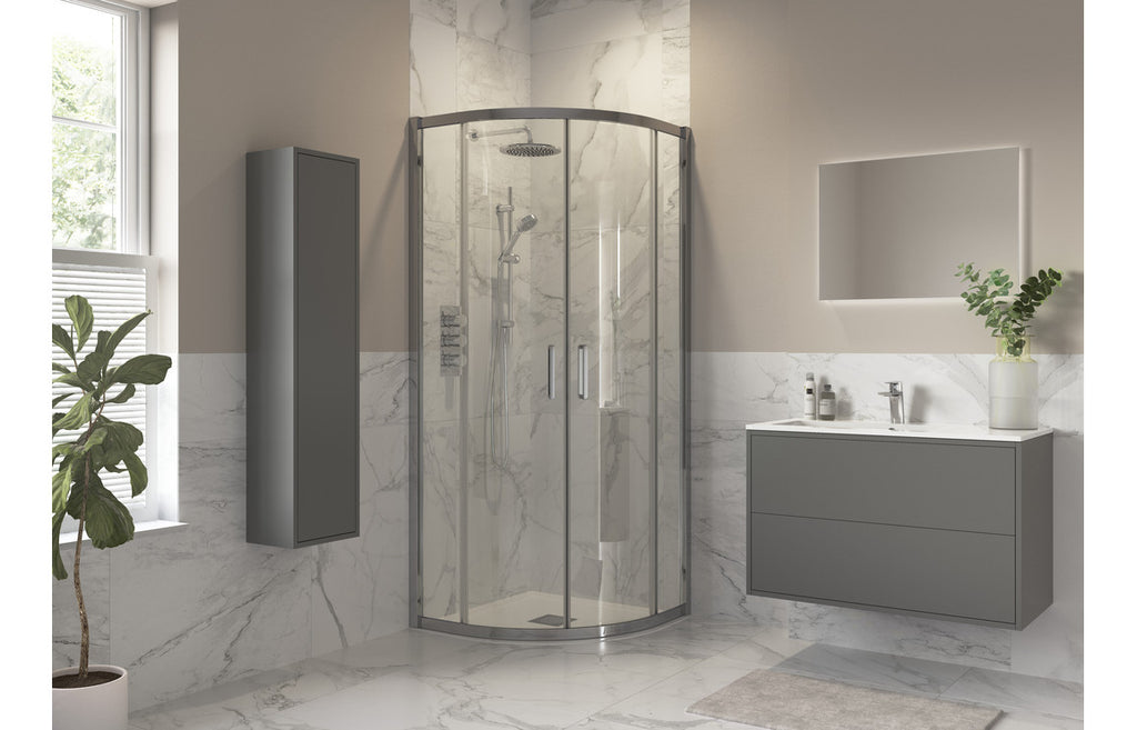 HOTT3823 - Bocca 900x900mm 2 Door Quadrant - Chrome image