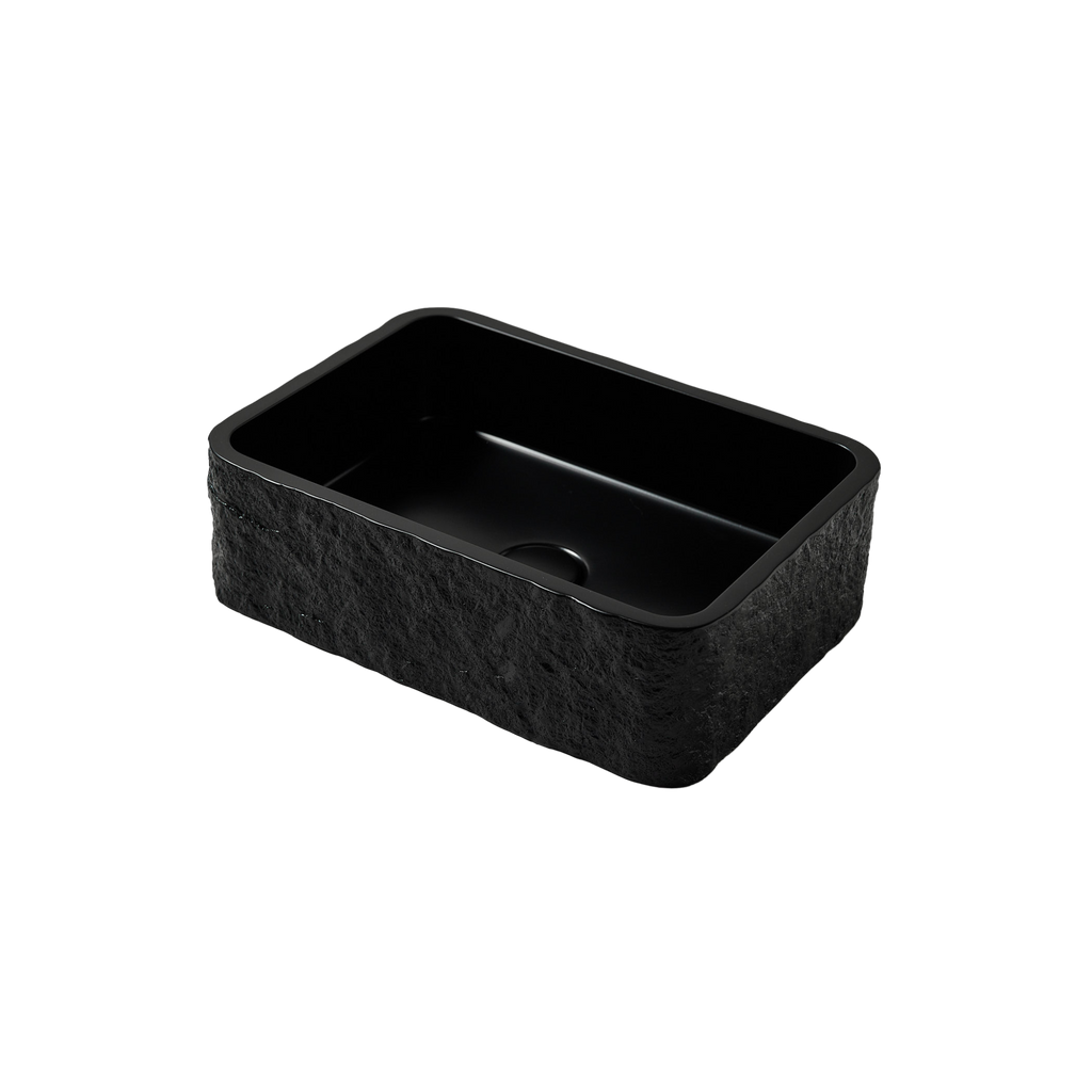 FR-1907 - Forge Collection Rock Basin 406x286x120 Black (Basin Only) image