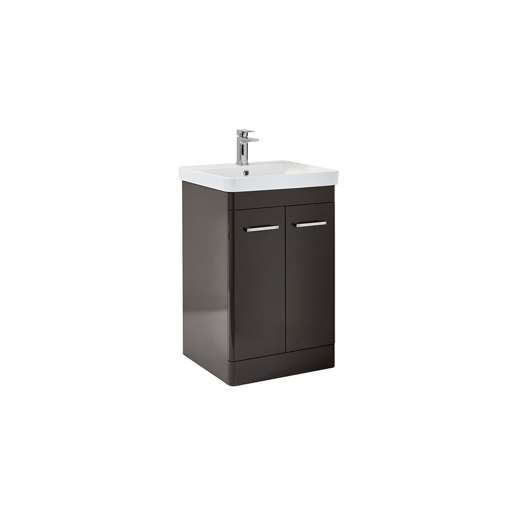 FR-1916 - Forge Collection Farrello Floor Standing 600mm Wide Vanity Unit  - Wolf Grey (Unit Only) image