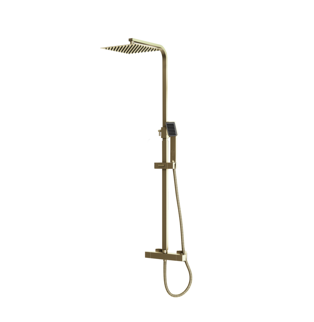 FR-603 - Forge Collection Stario Rigid Riser Shower Inc. Easykit - Brushed Brass image