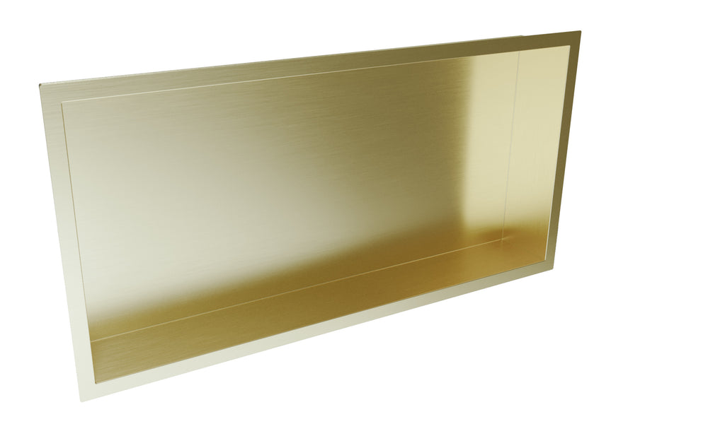 FR-231 - Forge Collection Inset Shower Niche 600x300mm - Brushed Brass image