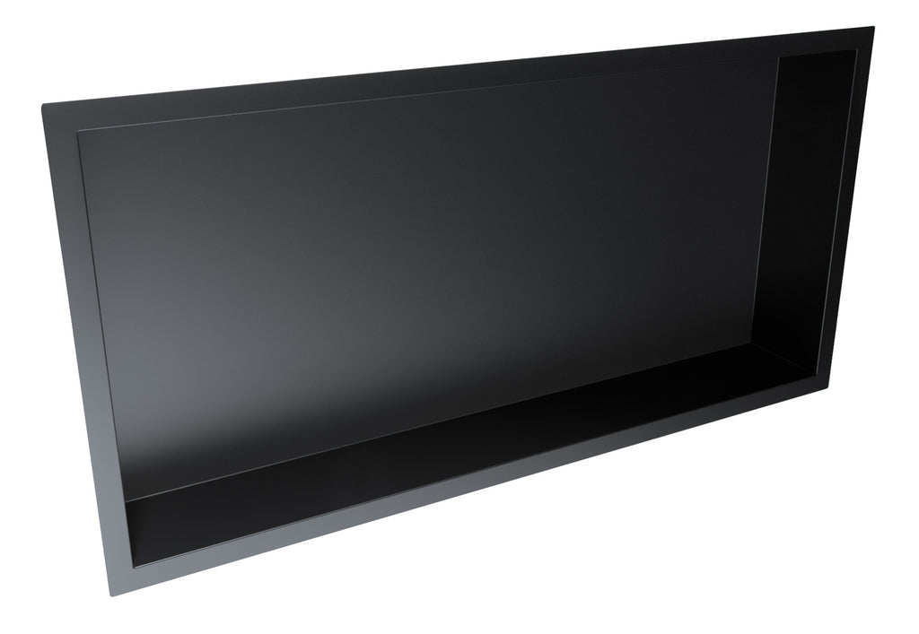 FR-230 - Forge Collection Inset Shower Niche 600x300mm - Matt Black image