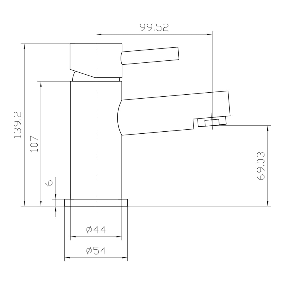 FR-390 - Forge Collection Prima Basin Mixer with Push Waste