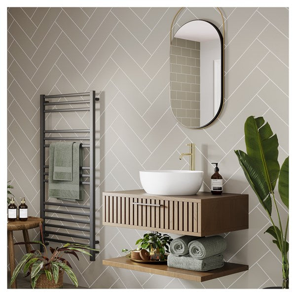 MT750HT7228 - Tile Panel - Taupe Grey (0750) - Hydro-Lock T&G - Herringbone - 2400x598x11mm - FSC Mix 70% image