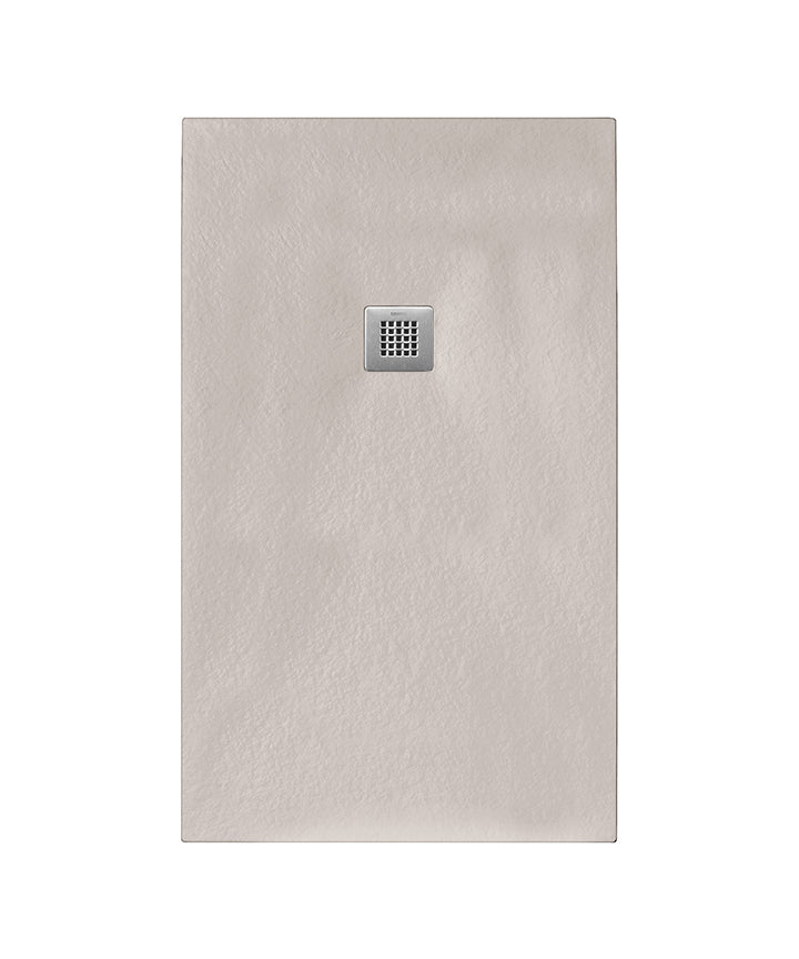 TRG-431-ST - Giorgio2 Rectangle Shower Tray 800 x 800 Soft Taupe Slate image