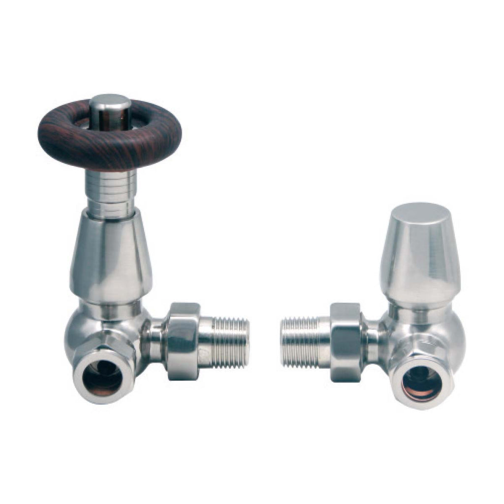 FR-667 - Forge Collection Satin Nickel Radiator Valve Corner (Pair) image