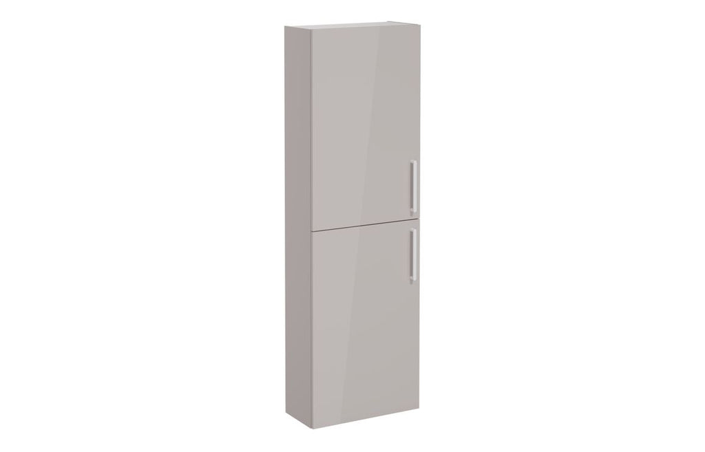 VTFT0368 - VitrA Root Flat 55cm 2 Door Slim Tall Unit (LH Hinge) - Bright Sahara Beige image