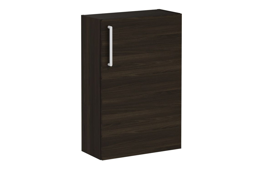 VTFT0486 - VitrA Root Flat 55cm 1 Door Slim Lower/Base Unit (RH Hinge) - Walnut image