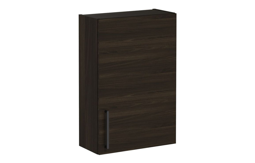 VTFT0526 - VitrA Root Flat 60cm 1 Door Upper/Wall Unit (RH Hinge) - Walnut image