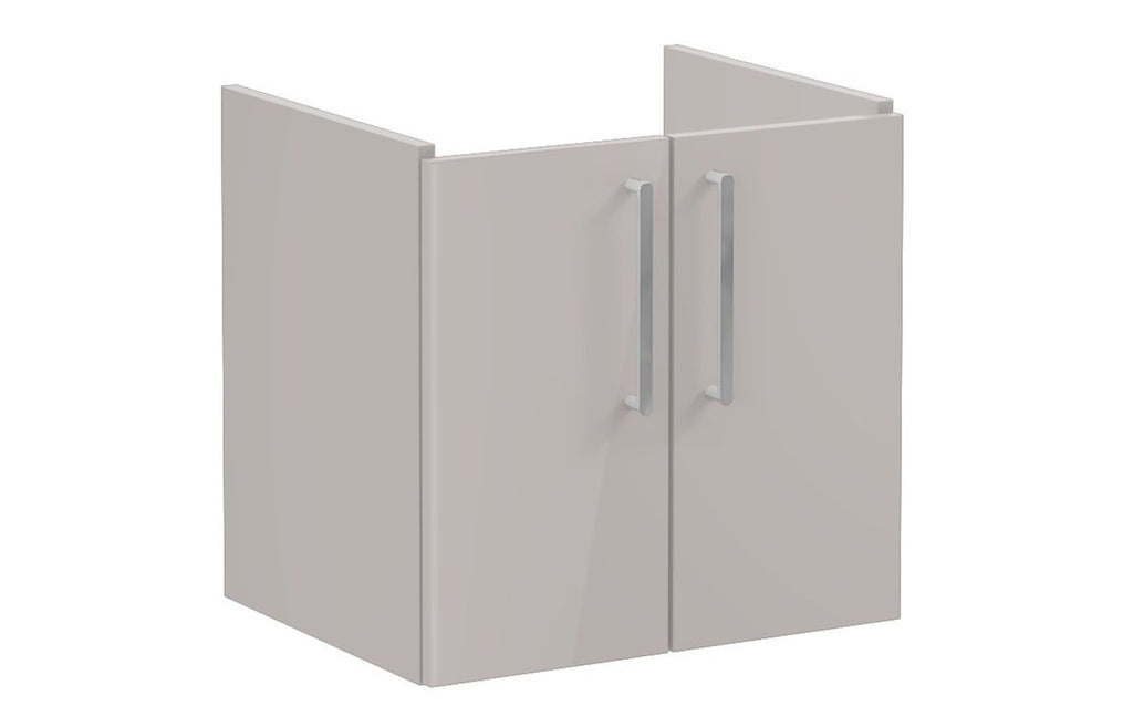 VTFT1202 - VitrA Root Flat 60cm 2 Door Wall Hung Washbasin Unit - Bright Sahara Beige image