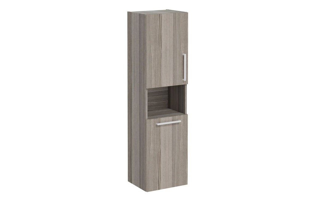 VTFT0332 - VitrA Root Flat 40cm 2 Door Semi-Tall Unit w/Laundry Basket (LH Hinge) - Cordoba image
