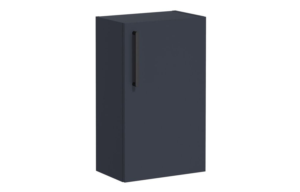 VTFT0444 - VitrA Root Flat 40cm 1 Door Slim Lower/Base Unit (RH Hinge) - Matt Dark Blue image