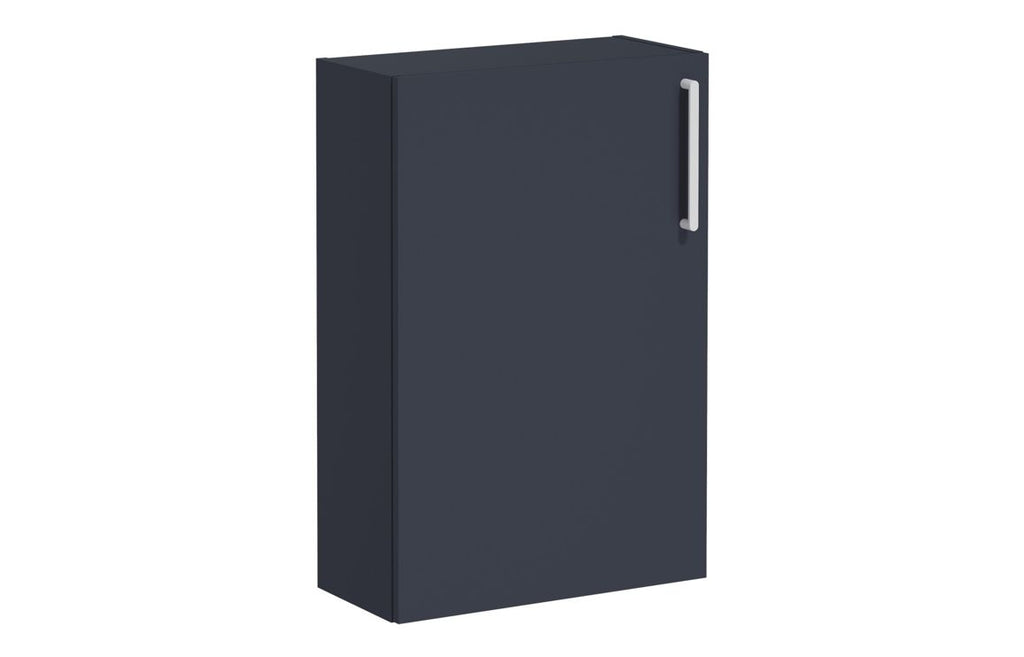 VTFT0464 - VitrA Root Flat 55cm 1 Door Slim Lower/Base Unit (LH Hinge) - Matt Dark Blue image
