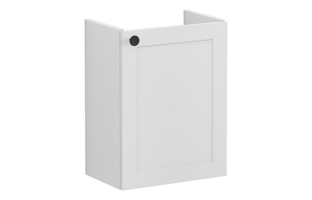 VTFT1588 - VitrA Root Classic 40cm 1 Door Wall Hung Slim Washbasin Unit (RH Hinge) - Matt Light Grey image