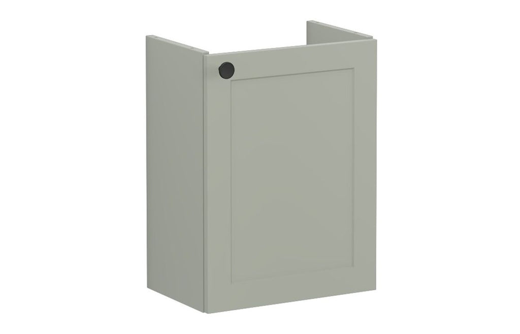 VTFT1722 - VitrA Root Classic 40cm 1 Door Wall Hung Slim Washbasin Unit (RH Hinge) - Matt Retro Green image