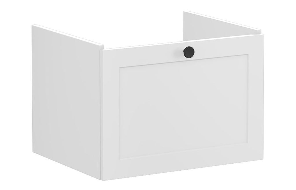 VTFT1792 - VitrA Root Classic 60cm 1 Drawer Washbasin Unit - Matt Light Grey image
