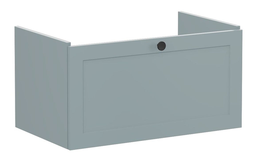 VTFT1806 - VitrA Root Classic 80cm 1 Drawer Washbasin Unit - Matt Fjord Green image