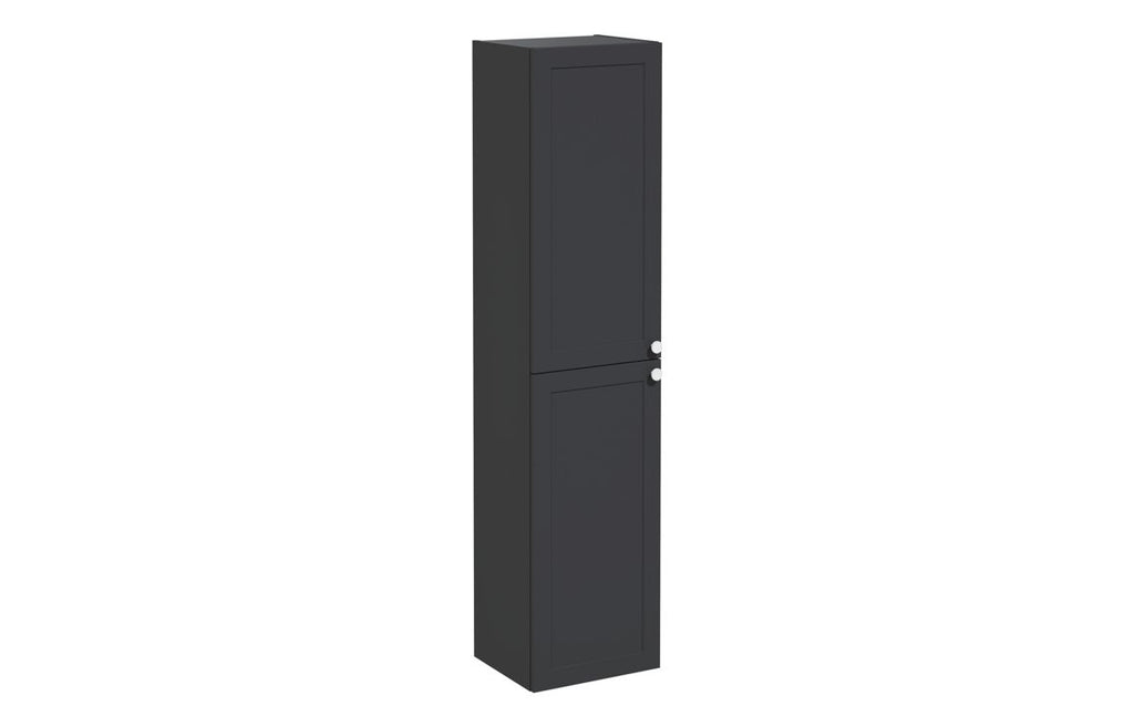 VTFT1870 - VitrA Root Classic 40cm 2 Door Tall Unit (LH Hinge) - Matt Graphite image