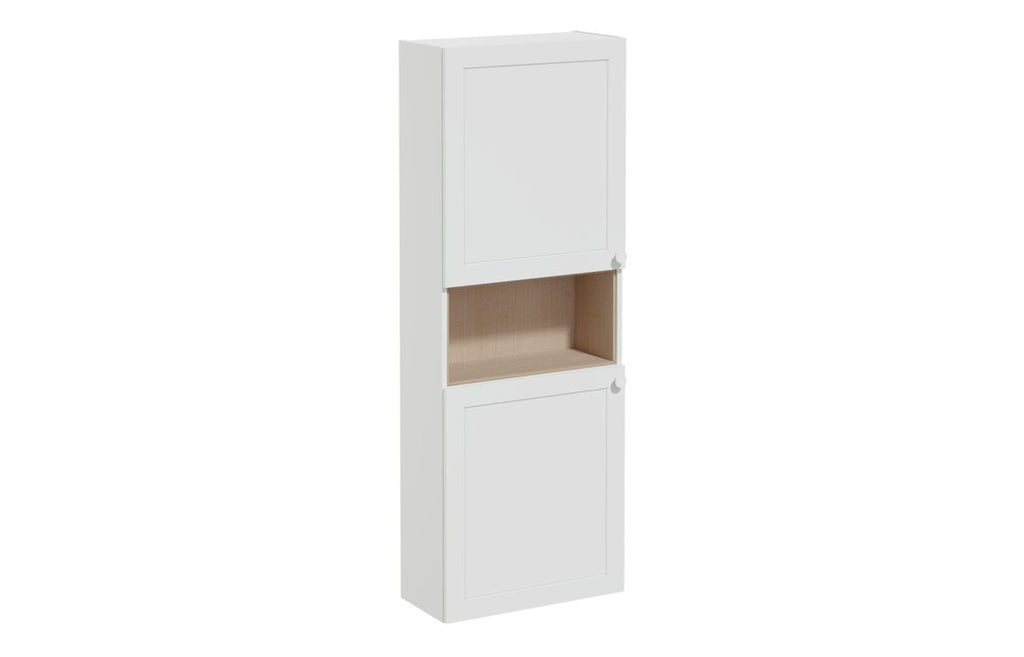 VTFT1900 - VitrA Root Classic 55cm 2 Door Semi-Tall Unit (LH Hinge) - Matt Light Grey image
