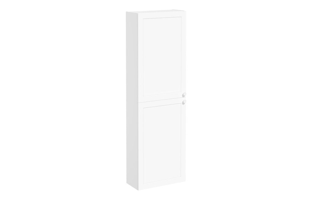 VTFT1906 - VitrA Root Classic 55cm 2 Door Slim Tall Unit (LH Hinge) - Matt White image