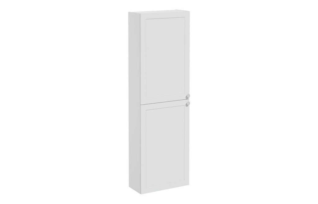 VTFT1908 - VitrA Root Classic 55cm 2 Door Slim Tall Unit (LH Hinge) - Matt Light Grey image