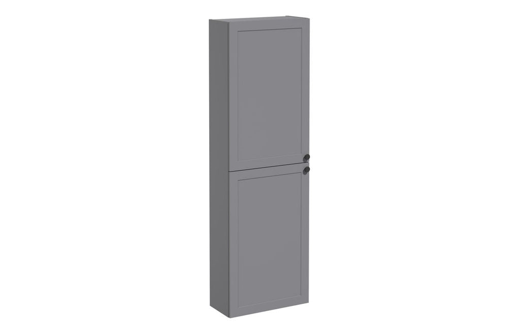VTFT1910 - VitrA Root Classic 55cm 2 Door Slim Tall Unit (LH Hinge) - Matt Grey image