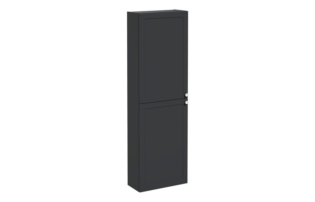 VTFT1914 - VitrA Root Classic 55cm 2 Door Slim Tall Unit (LH Hinge) - Matt Graphite image