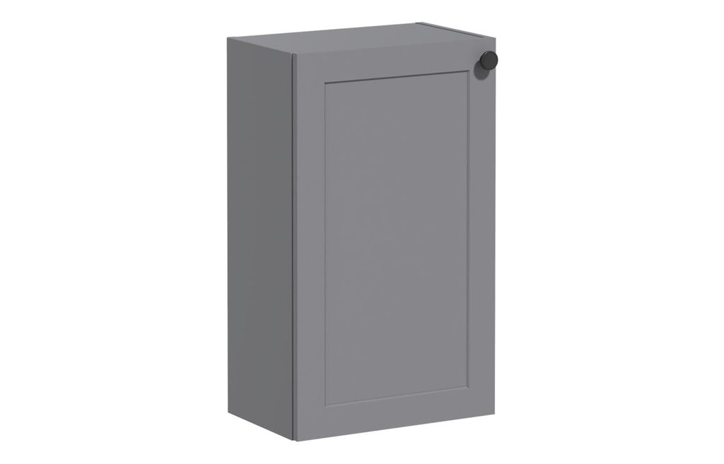VTFT1950 - VitrA Root Classic 40cm 1 Door Slim Lower/Base Unit (LH Hinge) - Matt Grey image