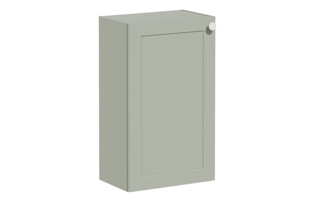 VTFT1958 - VitrA Root Classic 40cm 1 Door Slim Lower/Base Unit (LH Hinge) - Matt Retro Green image