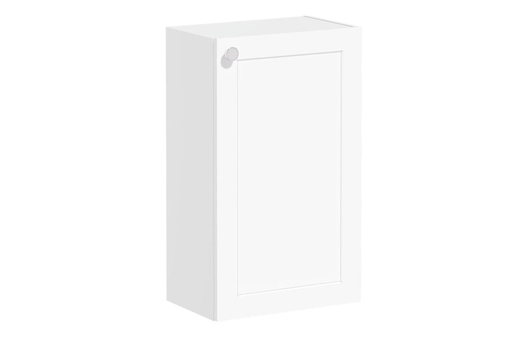 VTFT1960 - VitrA Root Classic 40cm 1 Door Slim Lower/Base Unit (RH Hinge) - Matt White image