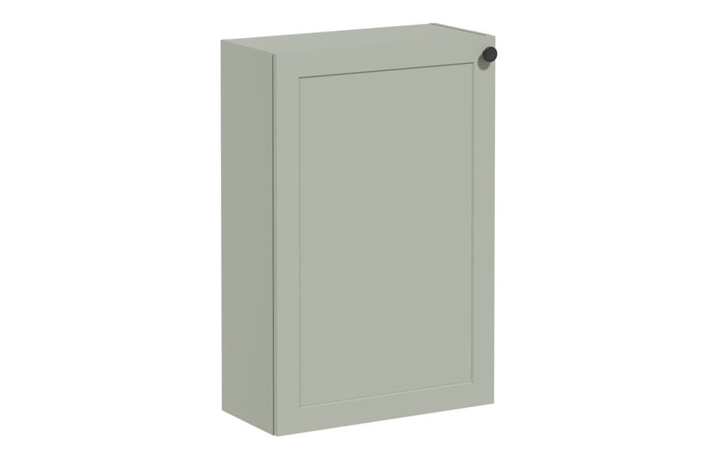 VTFT1986 - VitrA Root Classic 55cm 1 Door Slim Lower/Base Unit (LH Hinge) - Matt Retro Green image