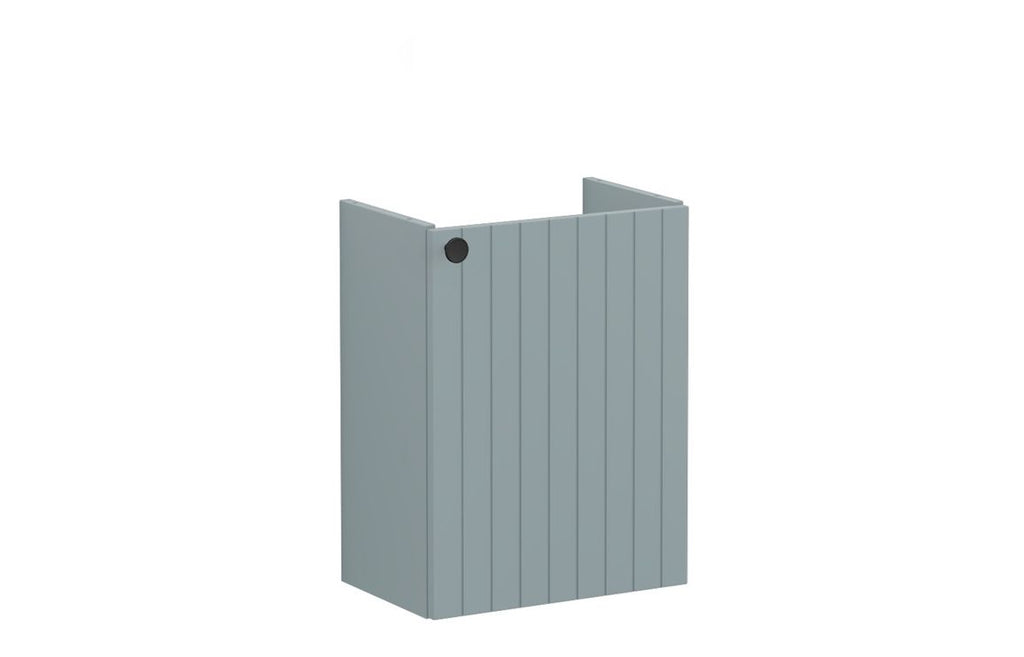 VTFT1548 - VitrA Root Groove 40cm 1 Door Wall Hung Slim Washbasin Unit (RH Hinge) - Matt Fjord Green image