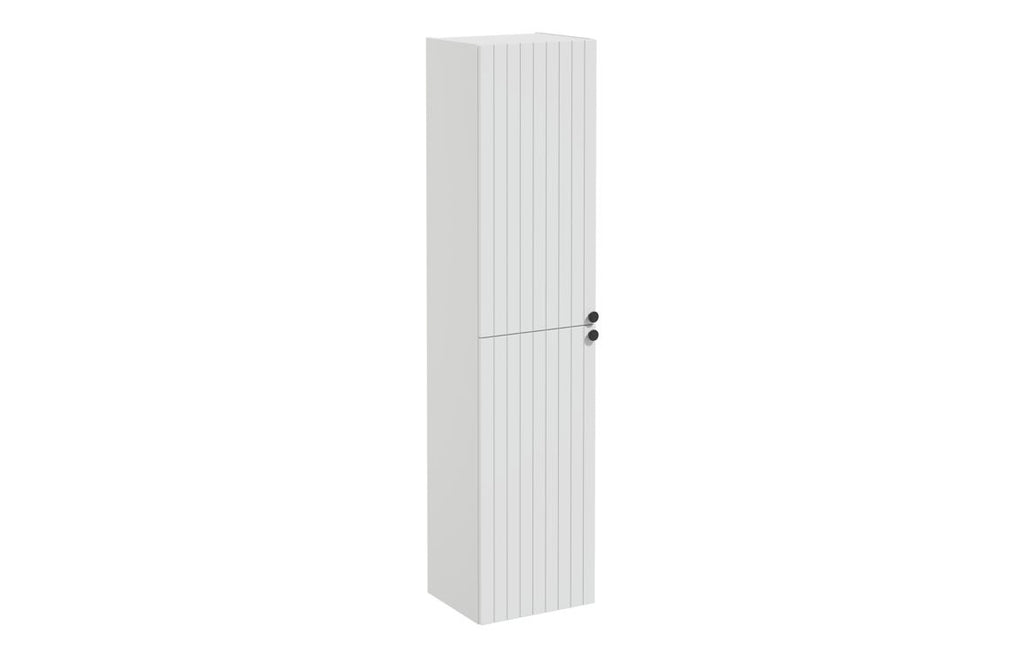 VTFT2184 - VitrA Root Groove 40cm 2 Door Tall Unit (LH Hinge) - Matt Light Grey image
