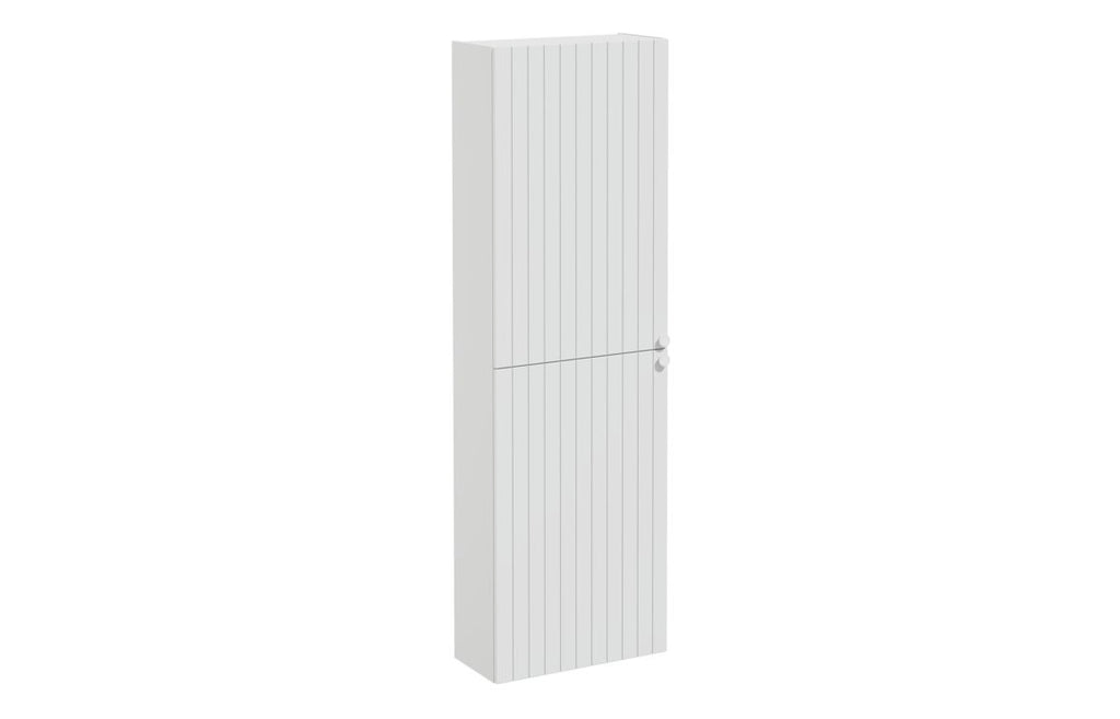 VTFT2222 - VitrA Root Groove 55cm 2 Door Slim Tall Unit (LH Hinge) - Matt Light Grey image