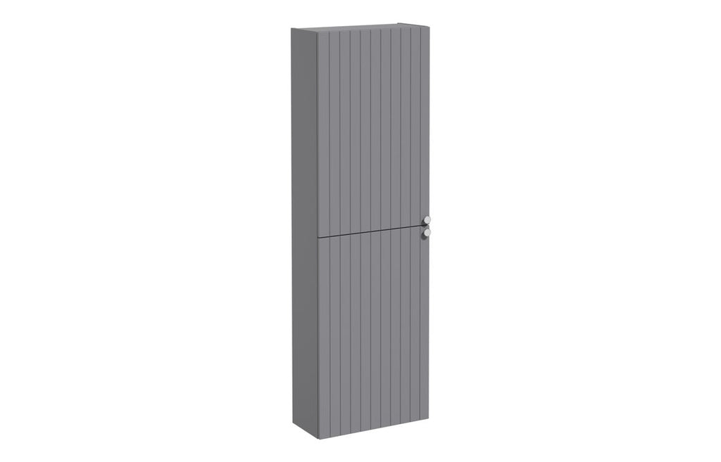 VTFT2224 - VitrA Root Groove 55cm 2 Door Slim Tall Unit (LH Hinge) - Matt Grey image