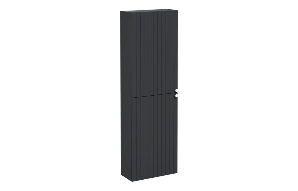 VTFT2226 - VitrA Root Groove 55cm 2 Door Slim Tall Unit (LH Hinge) - Matt Graphite image