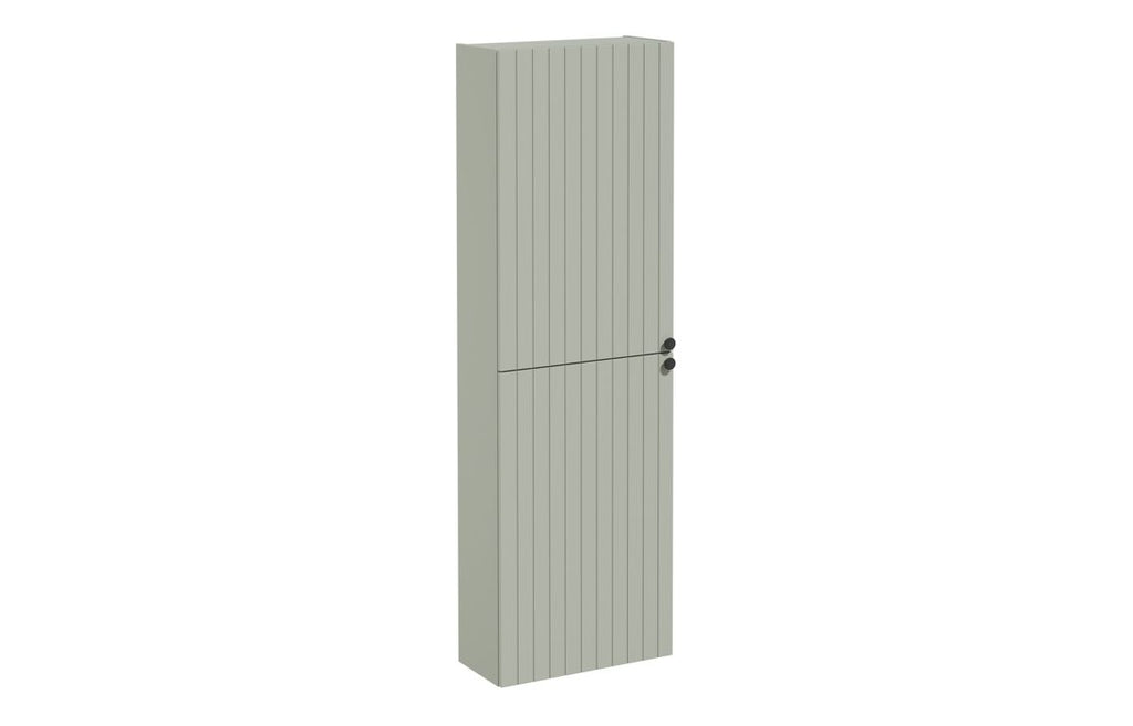 VTFT2228 - VitrA Root Groove 55cm 2 Door Slim Tall Unit (LH Hinge) - Matt Retro Green image