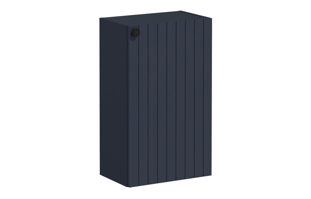 VTFT2282 - VitrA Root Groove 40cm 1 Door Slim Lower/Base Unit (RH Hinge) - Matt Dark Blue image