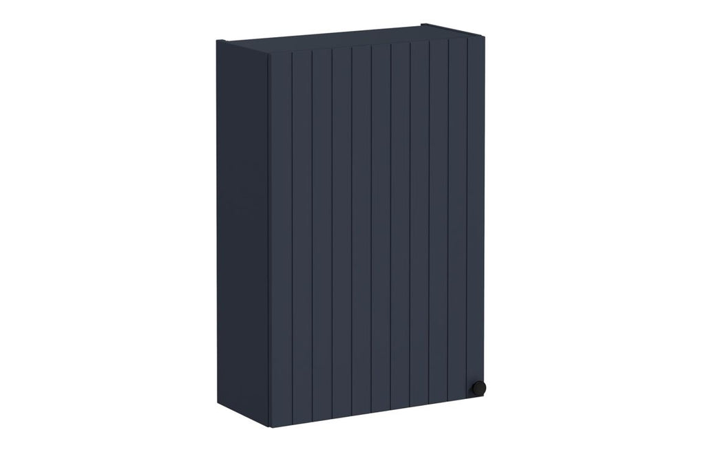 VTFT2322 - VitrA Root Groove 60cm 1 Door Upper/Wall Unit (LH Hinge) - Matt Dark Blue image