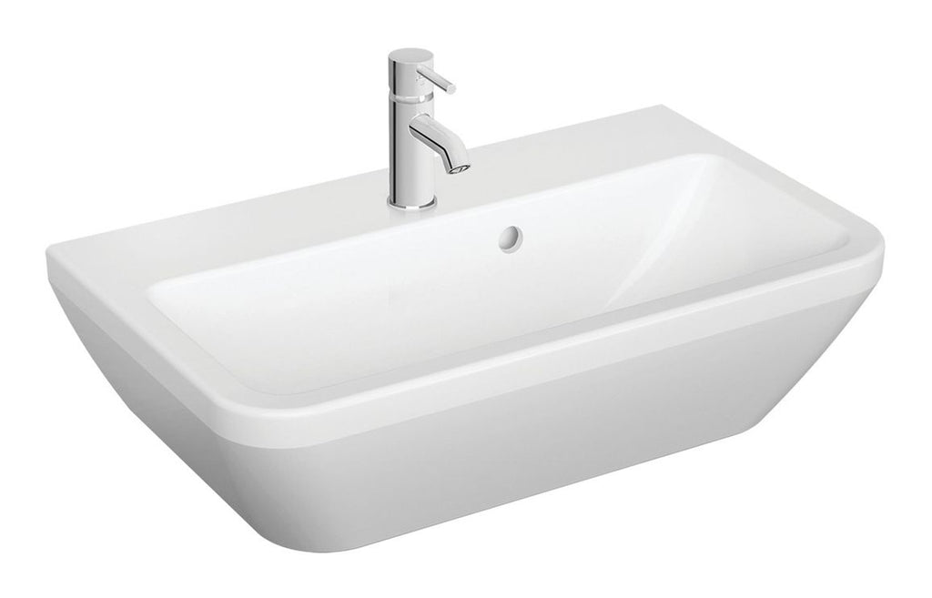 VTPB0038 - VitrA Integra 600x360mm 0TH Compact Basin w/Overflow - White image