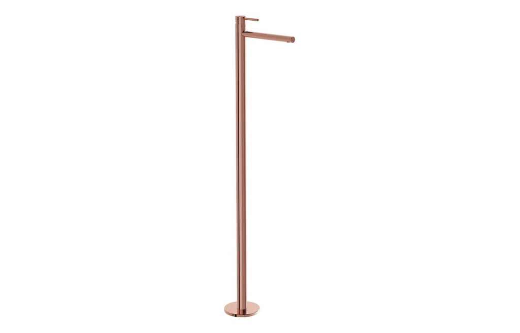 VTTS1348 - VitrA Origin Floor Standing Basin Mixer - Soft Copper image
