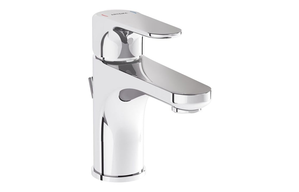 VTTS1510 - VitrA Root Round Compact Basin Mixer w/Waste Lever - Chrome image