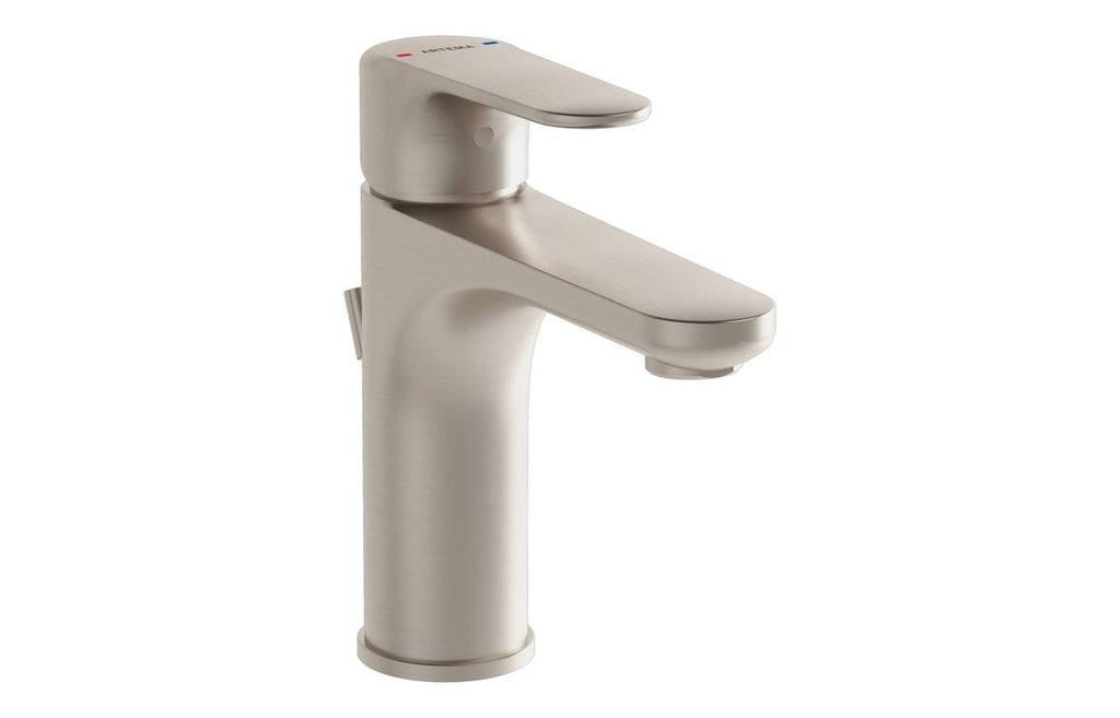 VTTS1448 - VitrA Root Round Basin Mixer w/Waste Lever - Brushed Nickel image