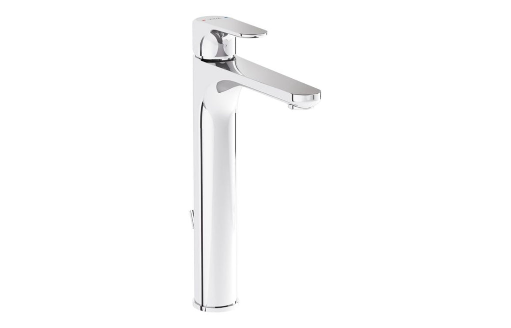 VTTS1278 - VitrA Root Round Tall Basin Mixer w/Waste Lever - Chrome image