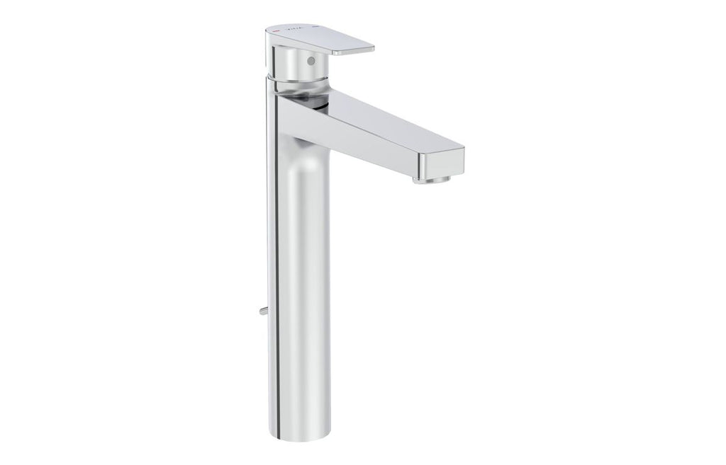 VTTS1138 - VitrA Flow Square Tall Basin Mixer w/Waste Lever - Chrome image
